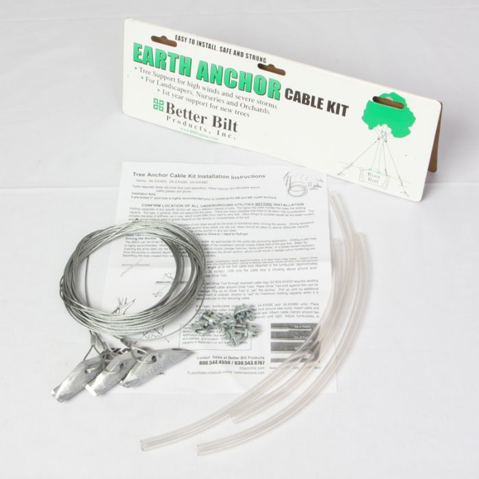 Earth Anchor Tree Kits with Cable Clamps